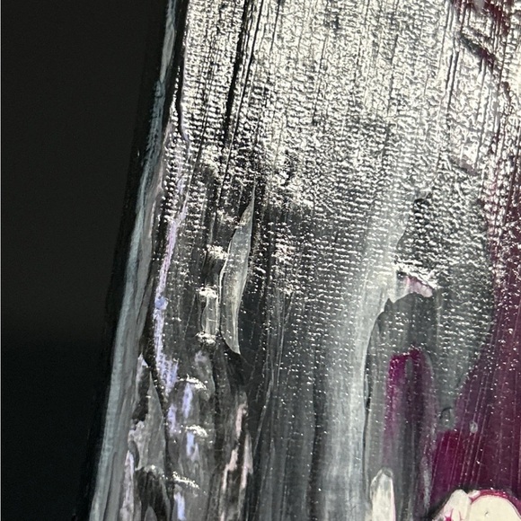 Hand Painted Original Painting Acrylic Canvas 10 X 10 Titled Leather  & Lace‎ - Picture 6 of 14